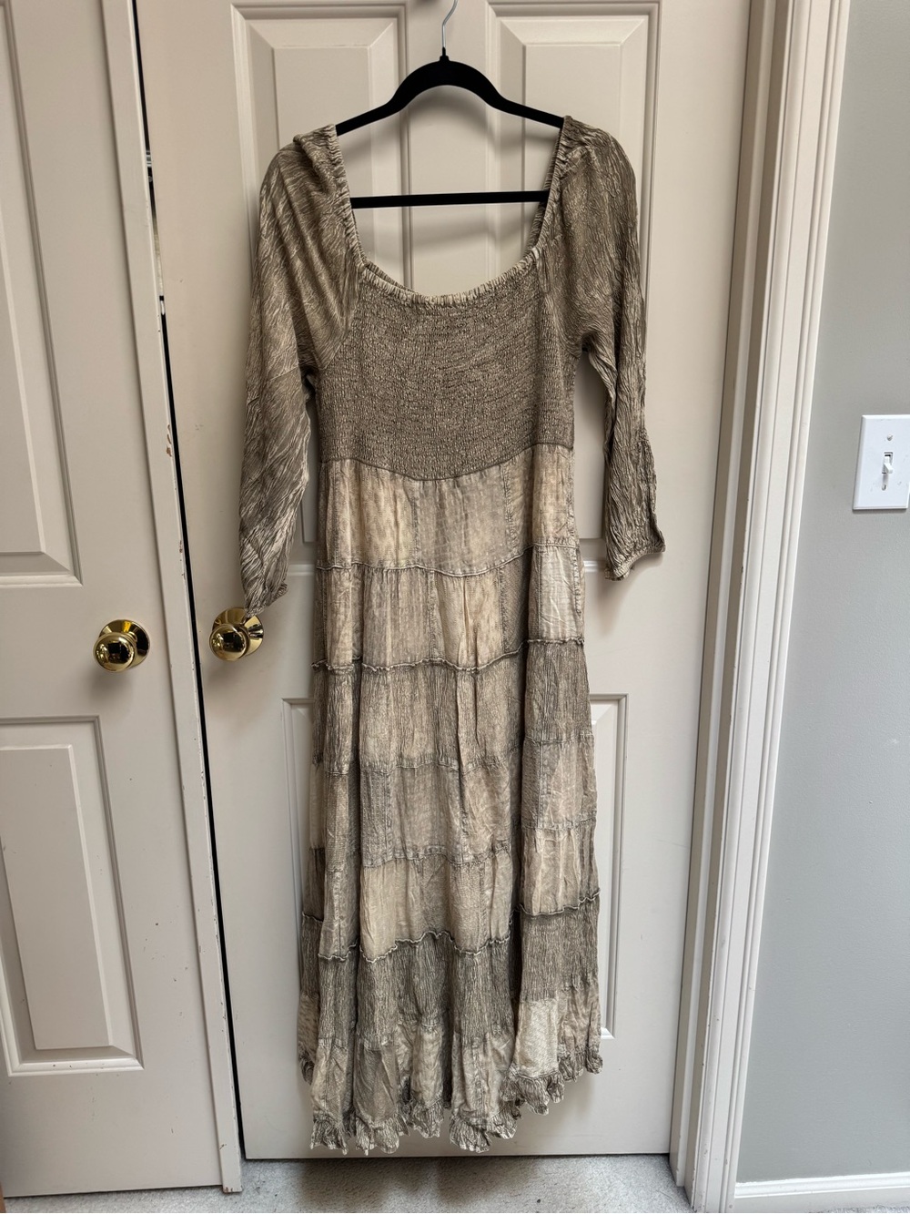 Young Threads Boho Maxi Smocked Top